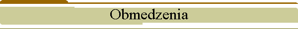 Obmedzenia