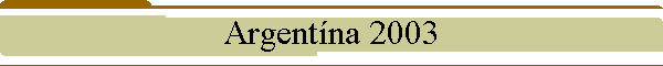 Argentna 2003