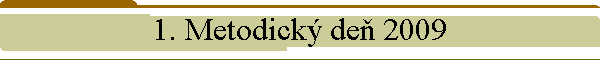1. Metodick de 2009