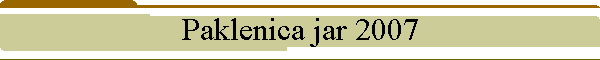 Paklenica jar 2007