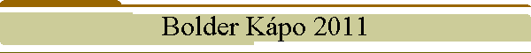 Bolder Kpo 2011