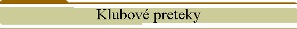 Klubov preteky